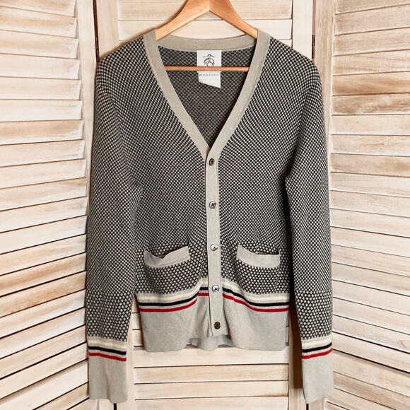 Brooks Brothers Black Fleece Thom Browne Check Cardigan BB1 XS-S - Picture 5 of 12